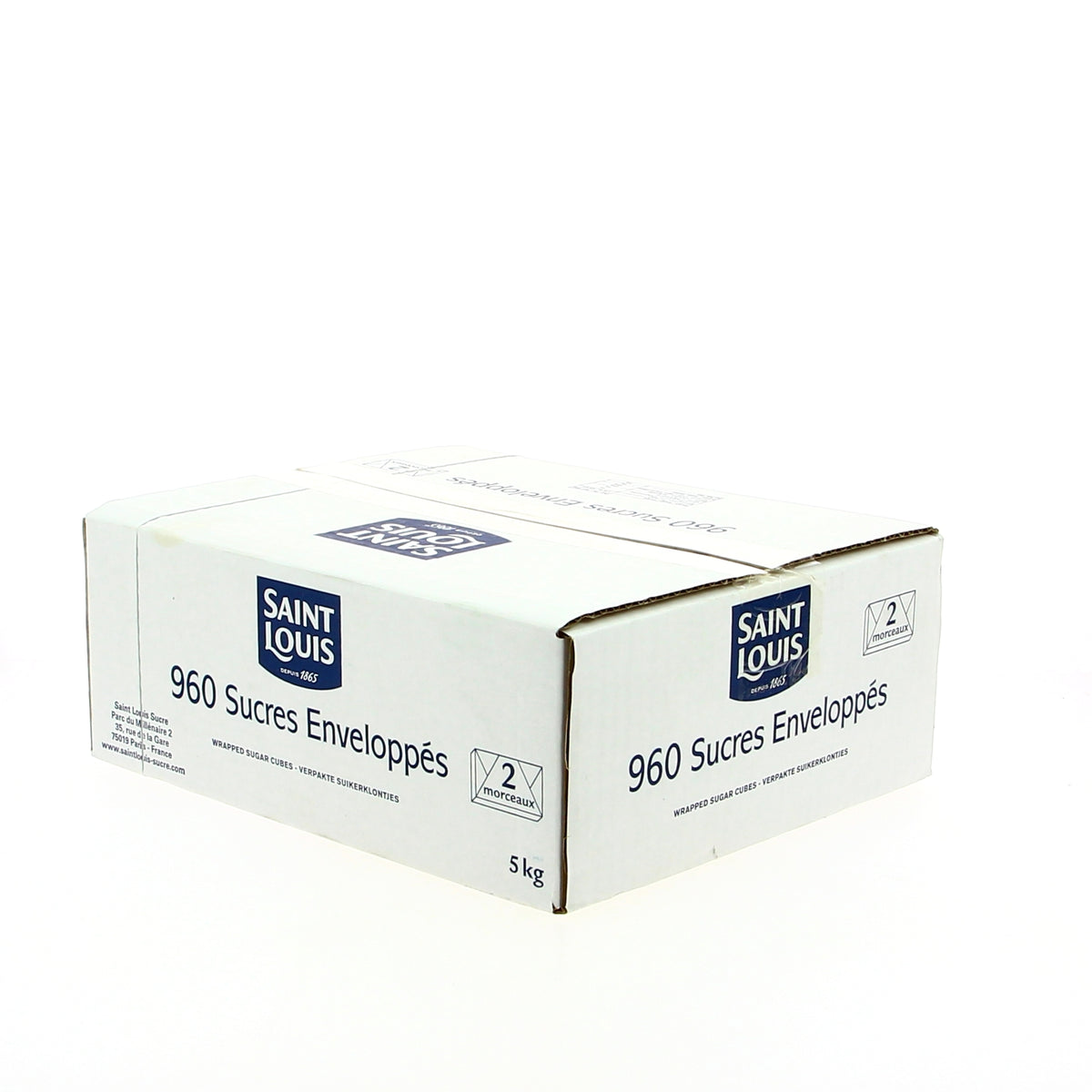 Sucre enveloppé par 2 morceaux, 960 rations - 5kg