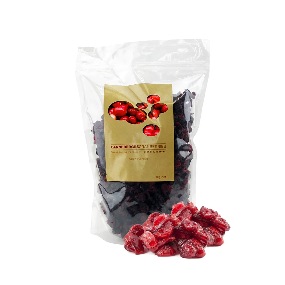 Canneberges séchées - 1kg