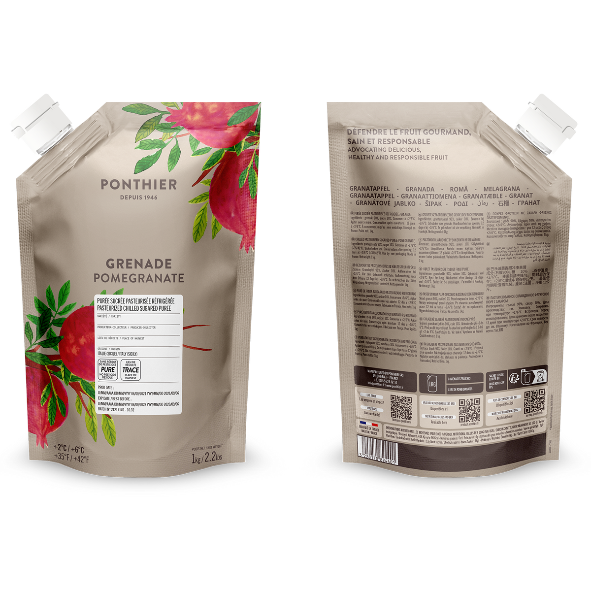 Purée de Grenade Ponthier - 1kg