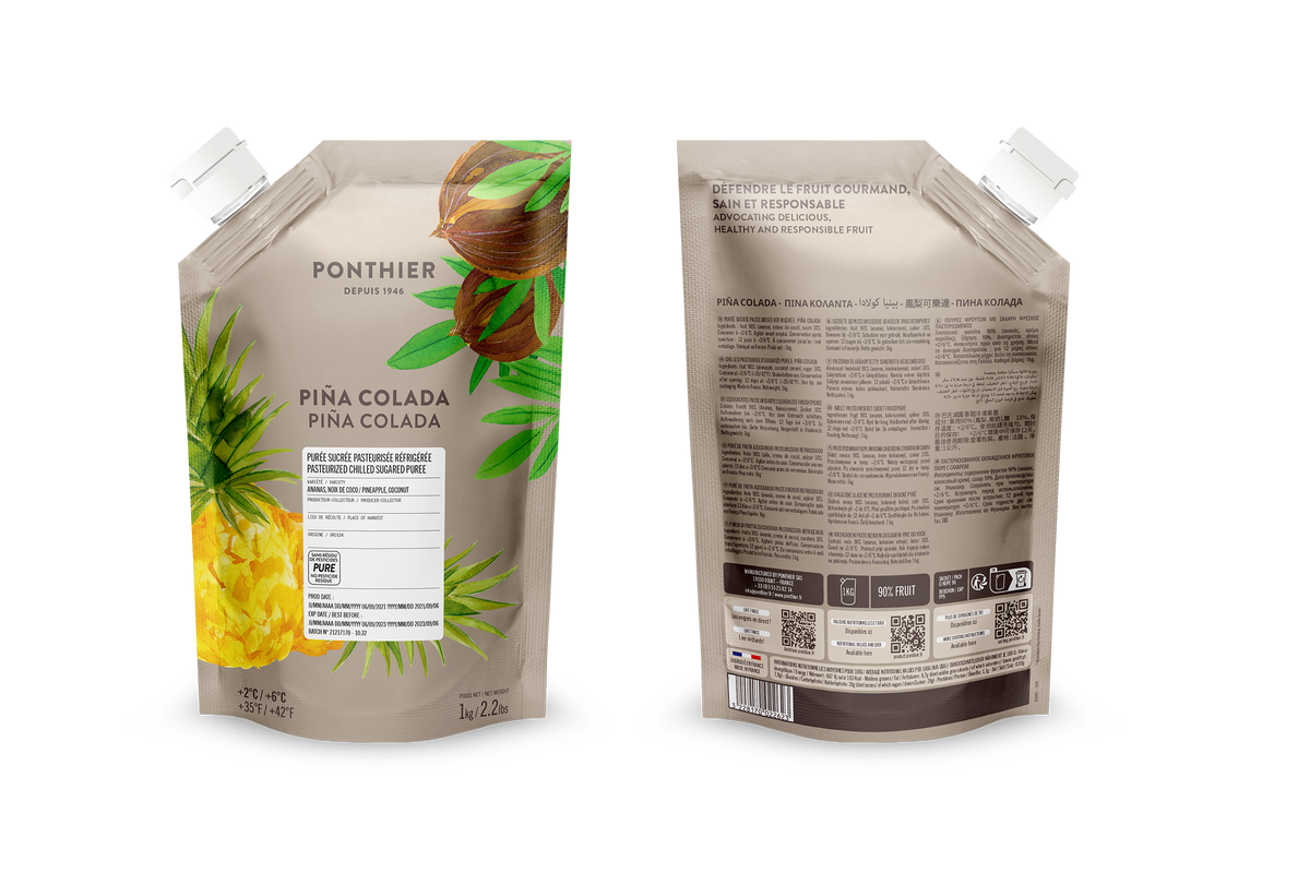 Purée Pina Colada sucrée Ponthier - 1kg