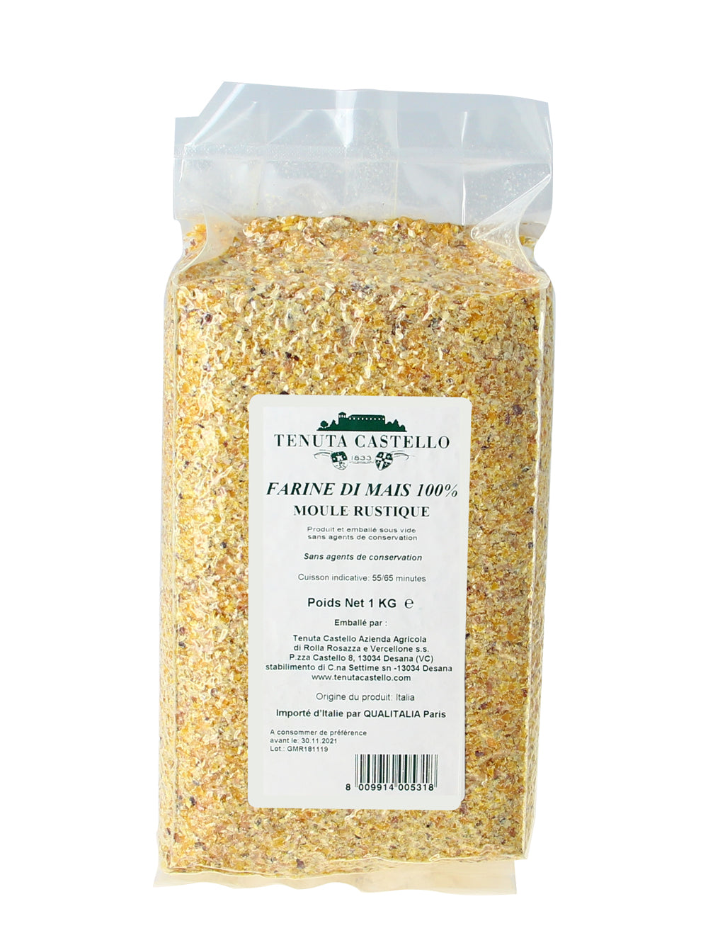Farine de maïs moulue rustique - 1kg