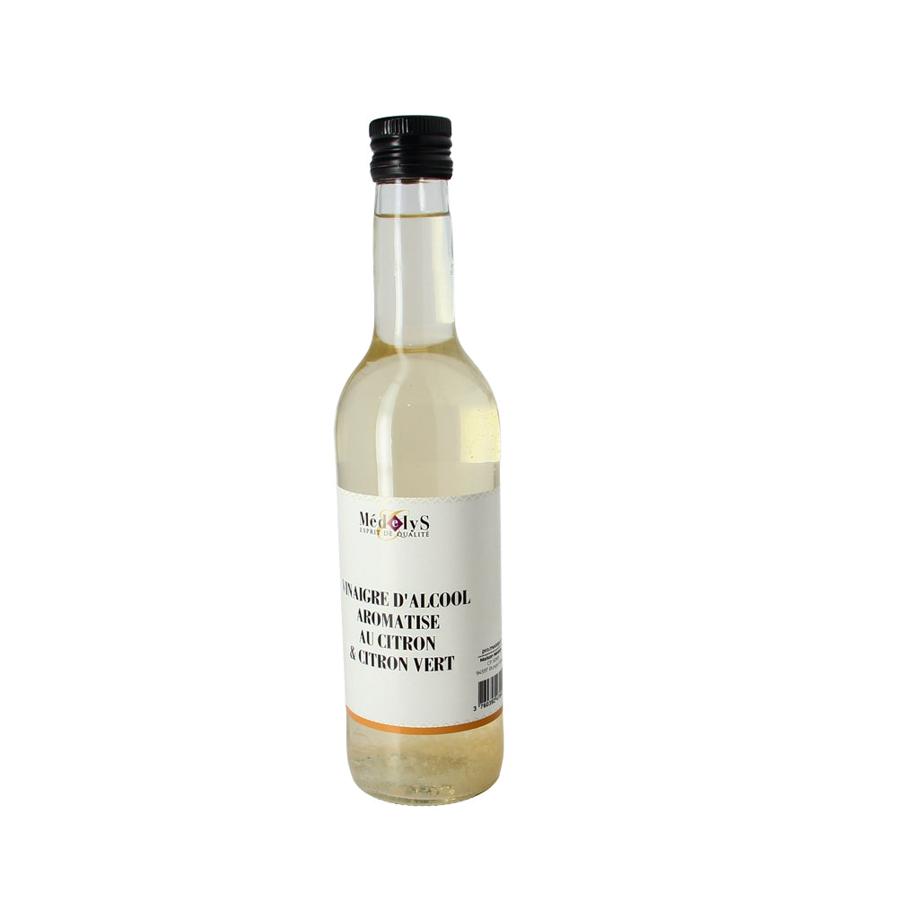Vinaigre aromatisé au citron et citron vert - 50cl