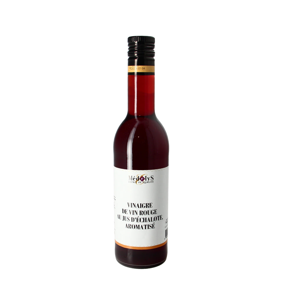 Vinaigre de vin rouge au jus d’échalote, aromatisé - 50cl