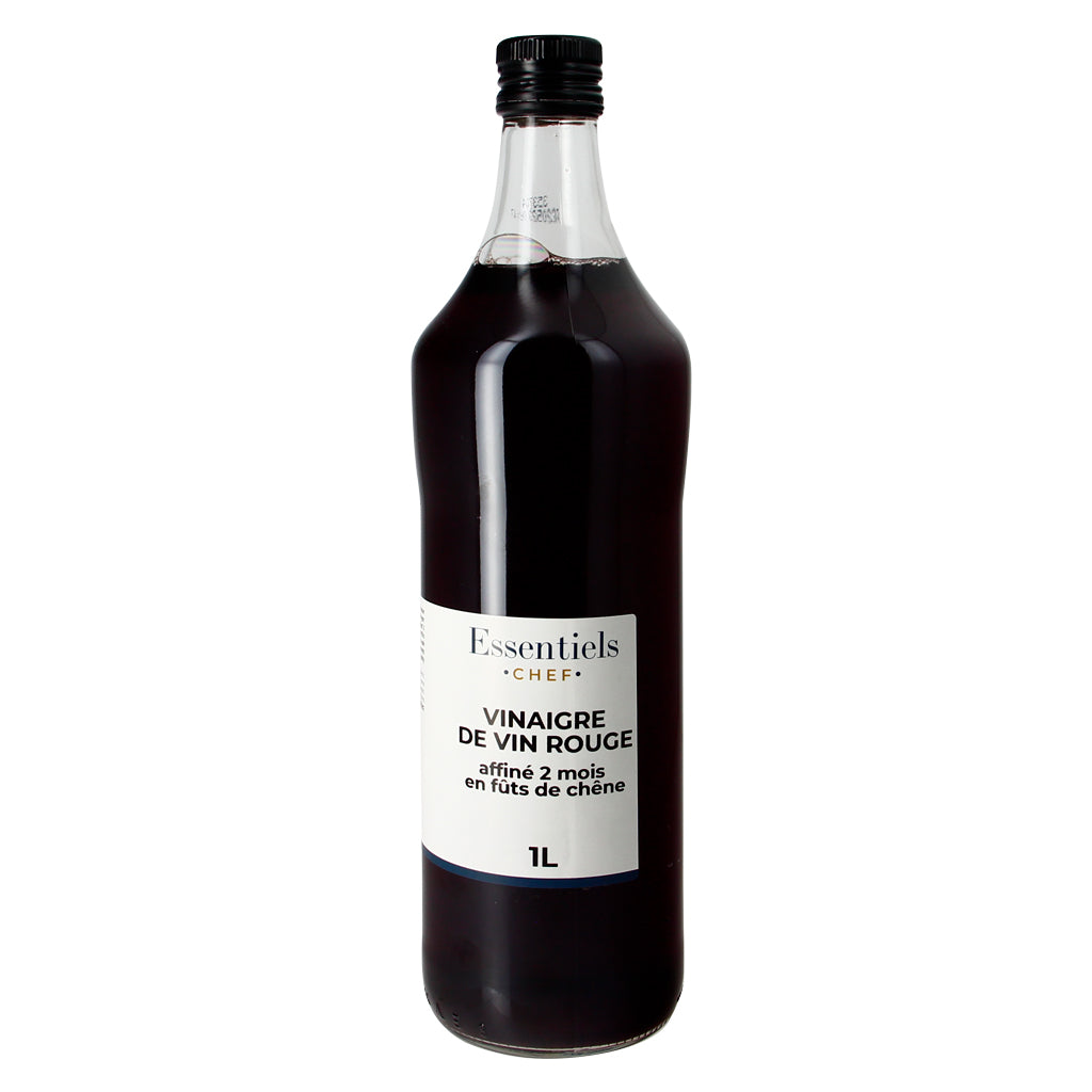 Vinaigre de vin rouge affiné 2 mois en fûts de chêne - 1l