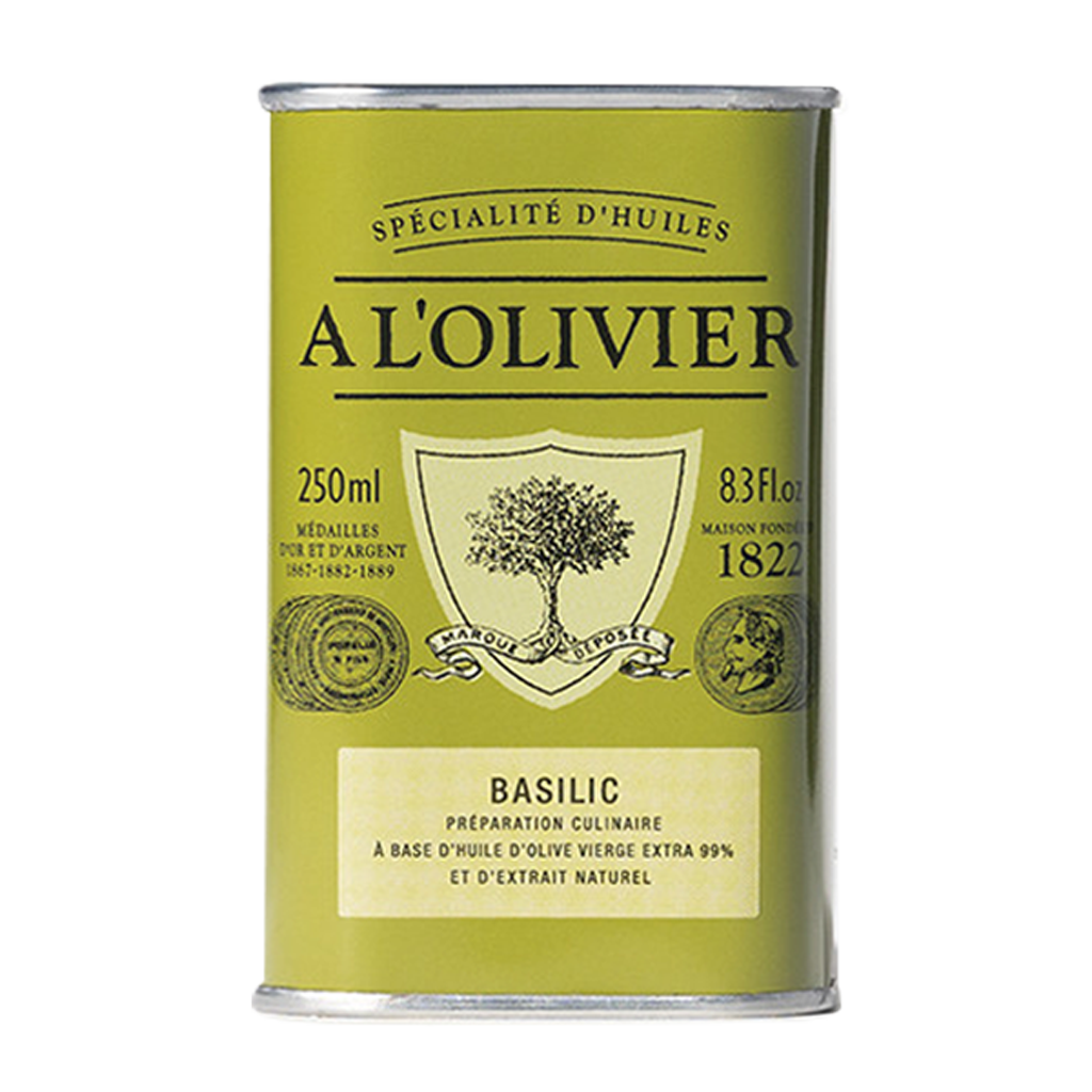 Huile d'olive basilic - 25cl