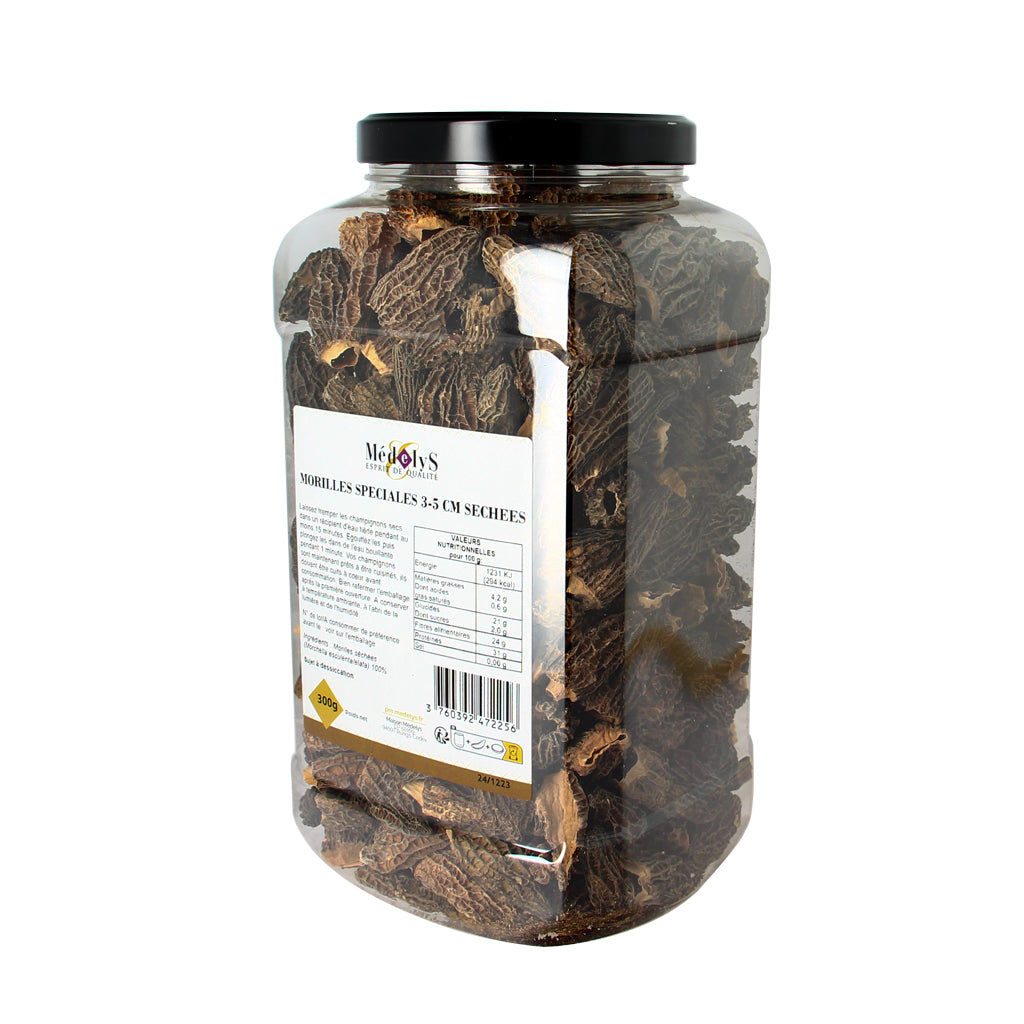 Morilles spéciales séchées 3 à 5 cm - 300g