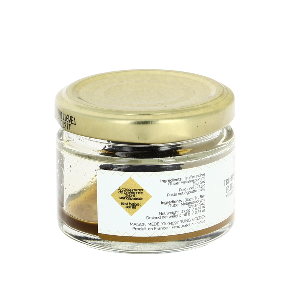 Truffe première cuisson melanosporum (18g net égoutté) - 27,5 g