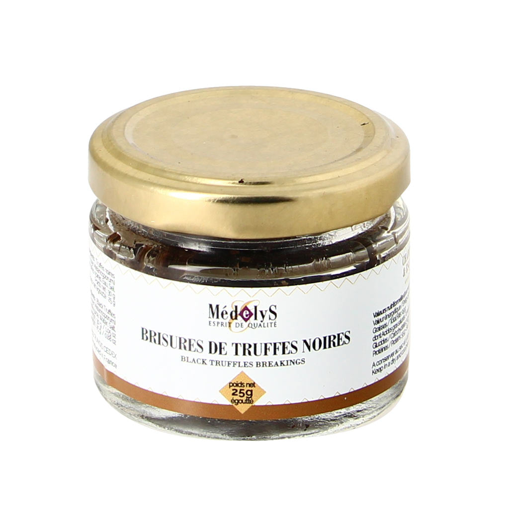 Brisures de truffes mélanosporum ( 25g net égoutté) - 30g