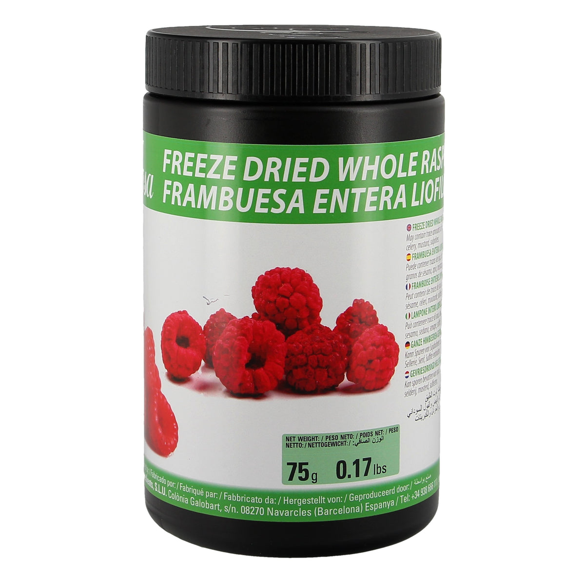 Framboises entières lyophilisées - 75g