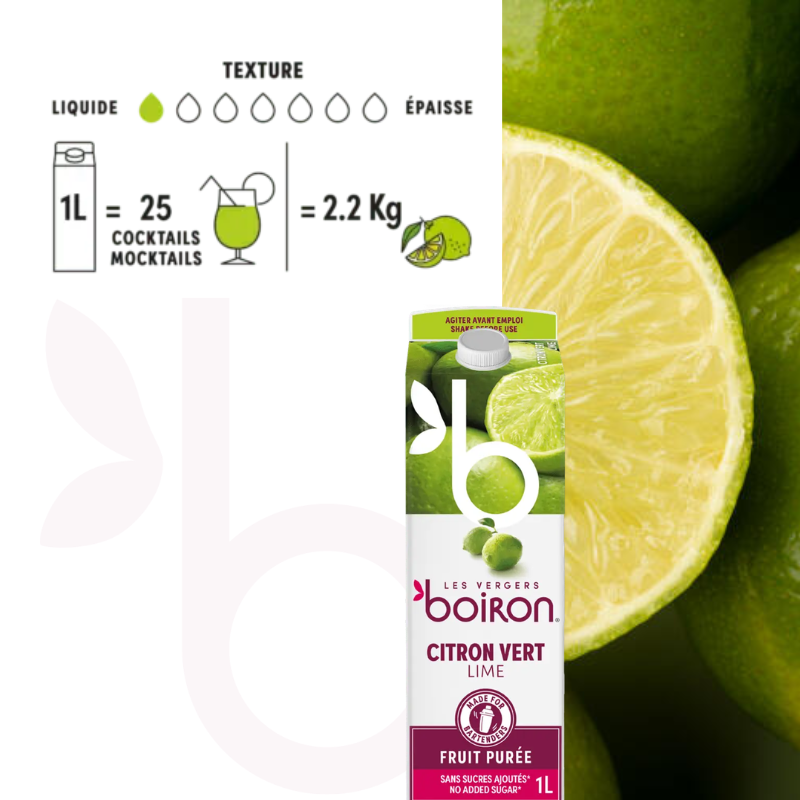 Purée de citron vert ambiante - 1l
