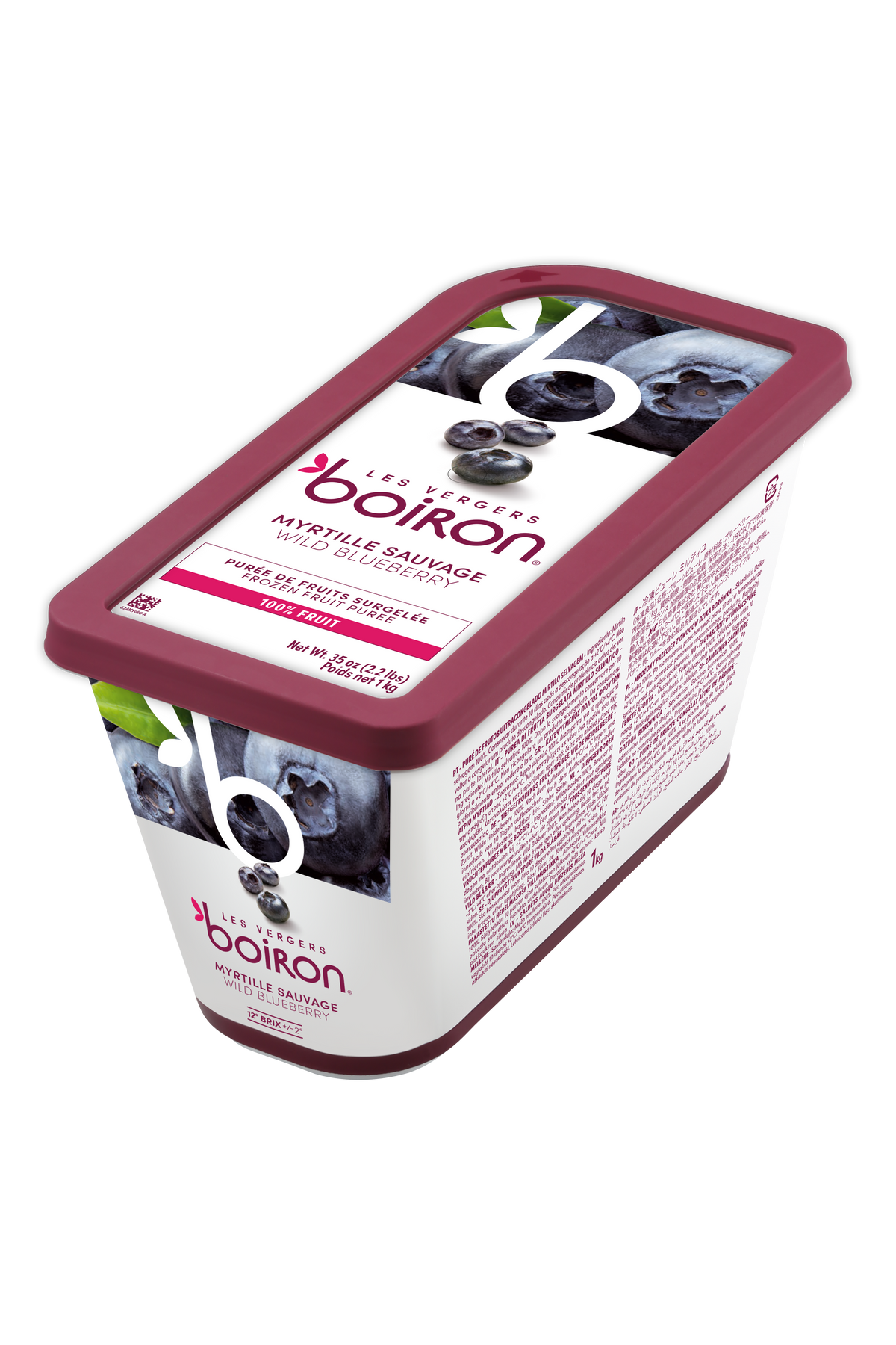 Purée de myrtille 100% - 1kg