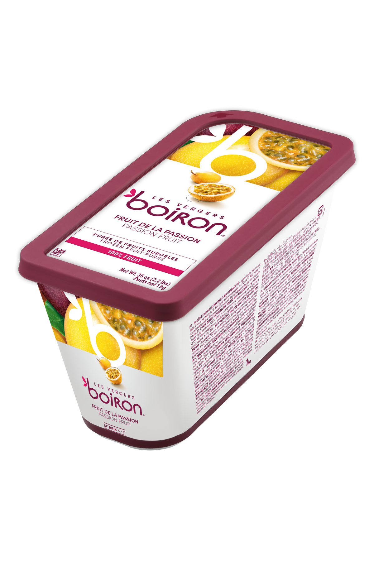 Purée de fruits de la passion 100% Les vergers Boiron - 1Kg
