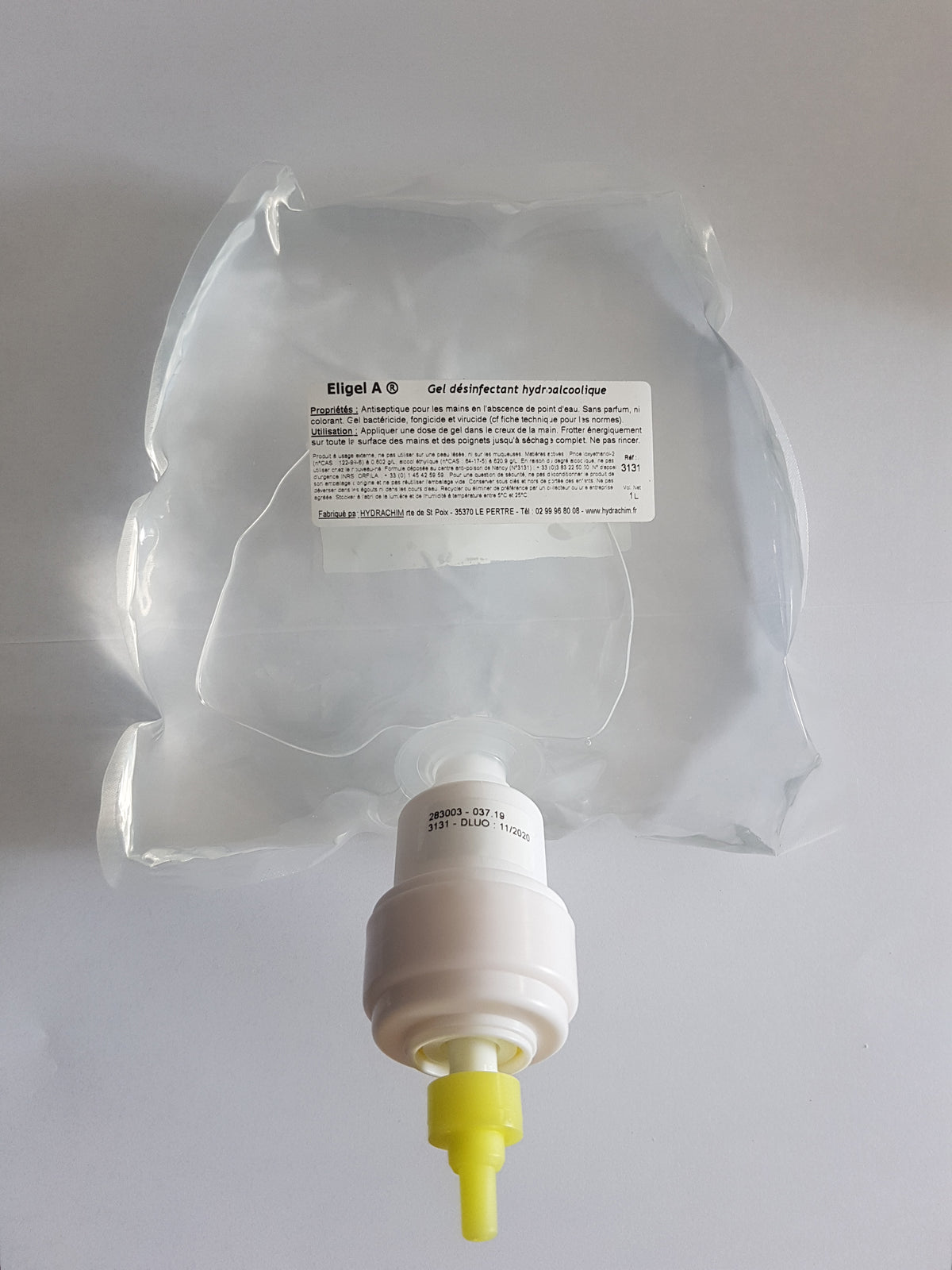 Gel hydroalcoolique - Cartouche 1 L ( 006435 ) (6 X 1 unité )