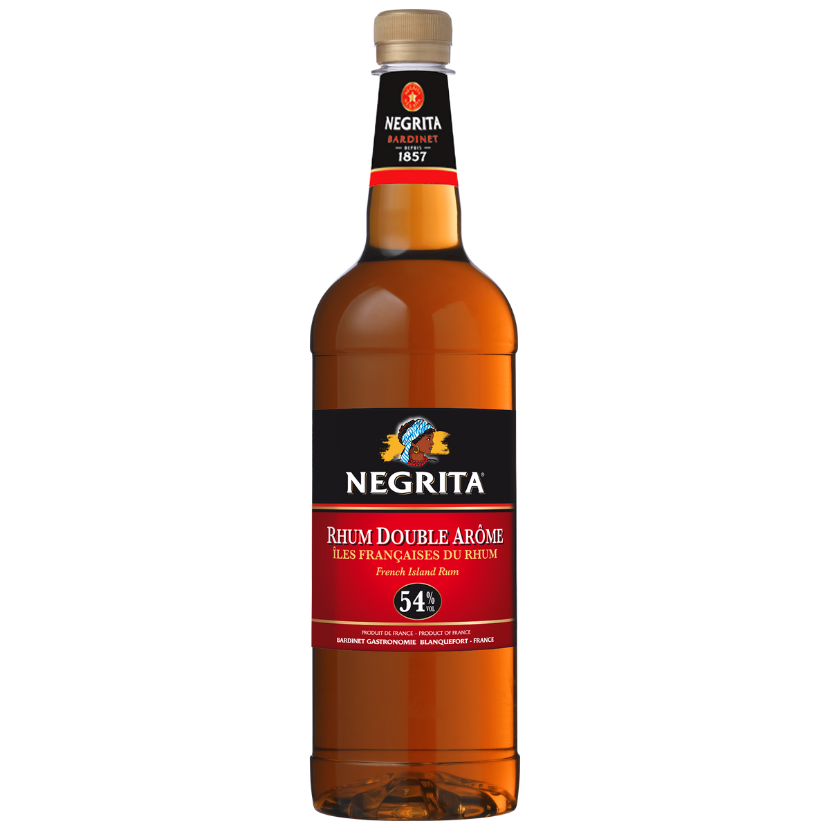 Rhum négrita double arome 54% - 1l