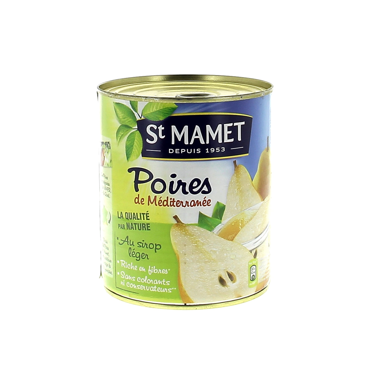 Demi poires william au sirop léger en boite 4/4 - 825g