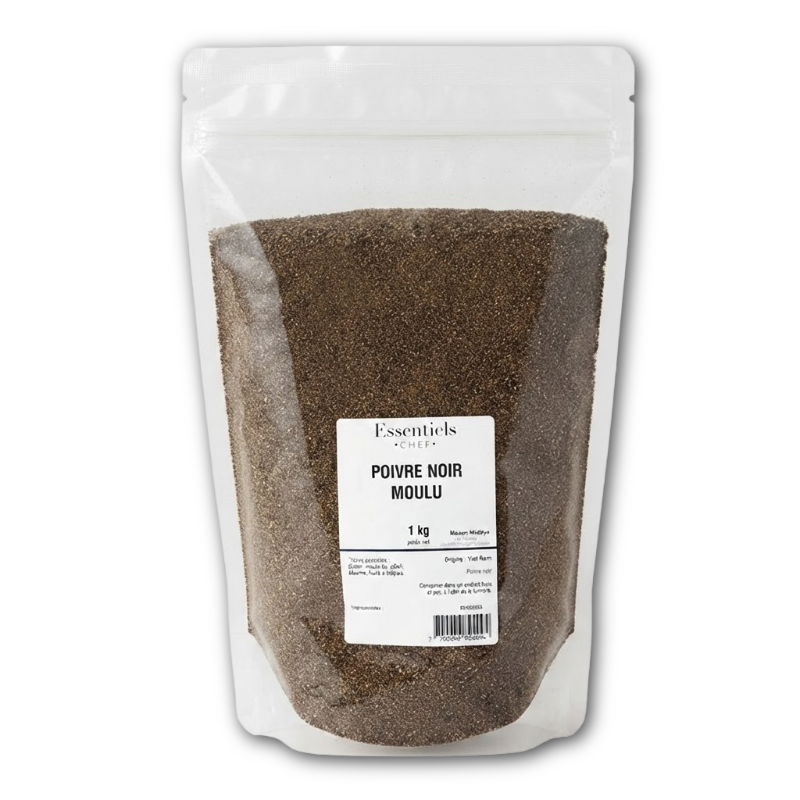 Poivre noir moulu - 1kg