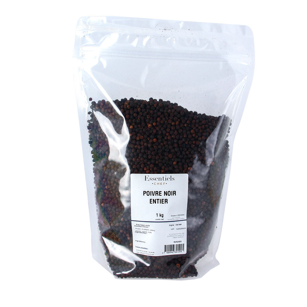 Poivre noir entier - 1kg