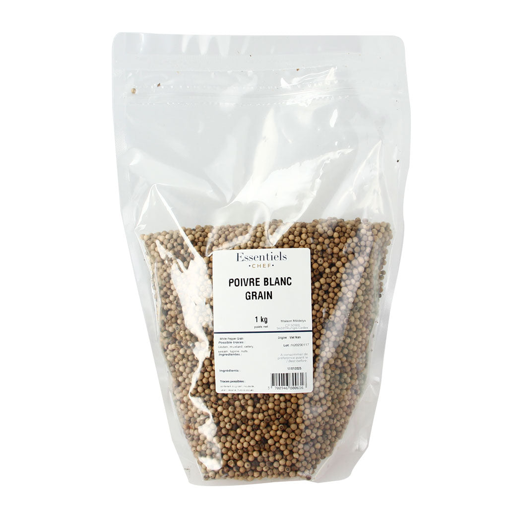 Poivre blanc en grain - 1kg