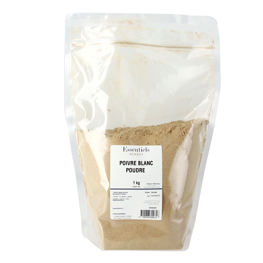Poivre blanc moulu - 1kg