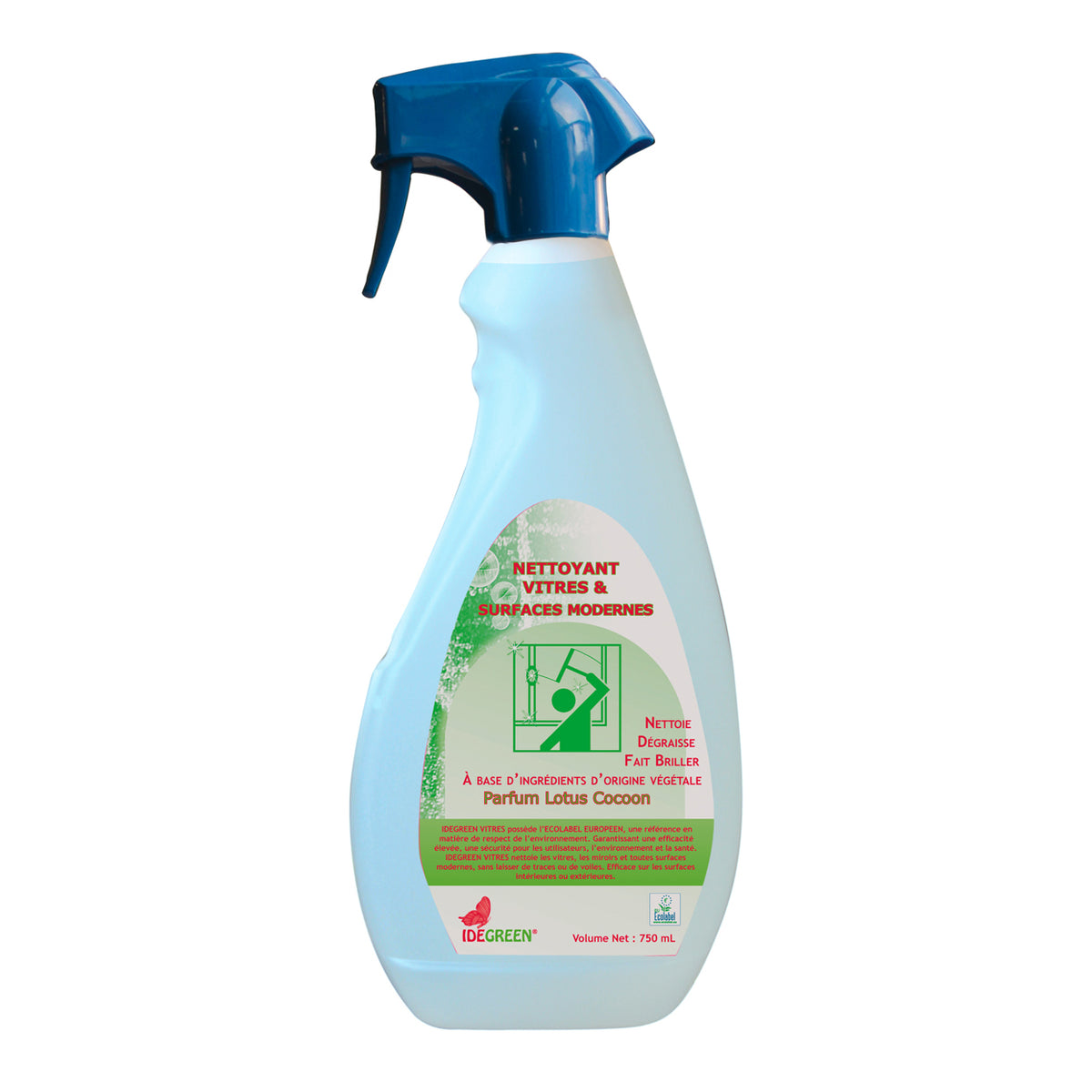 Glass and surface cleaner green star bottle - 006136 - 750 ml
