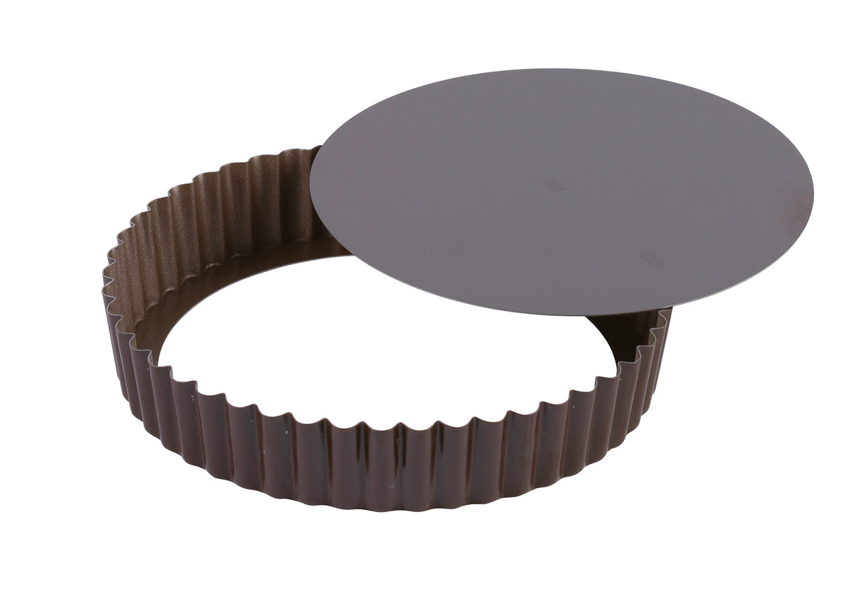 tourtiere ronde cannelee - anti adherente - fond mobile - d 320/ - 911452 - (1 x 1 unité )