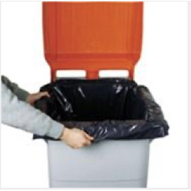 240 L Bag - Low density - Black 138x135 cm (006670) (1 X 100 units)