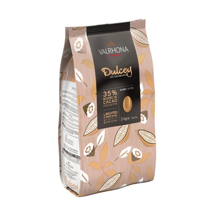Chocolat de couverture blond Dulcey 35% fèves - 3kg