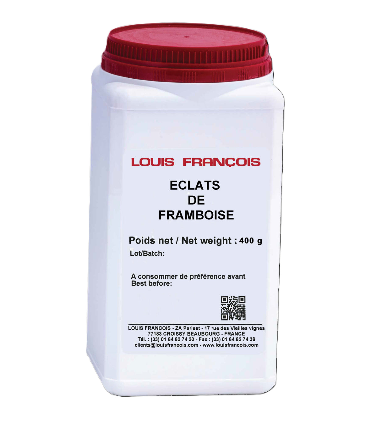 Eclats de framboise déshydratée - 400g
