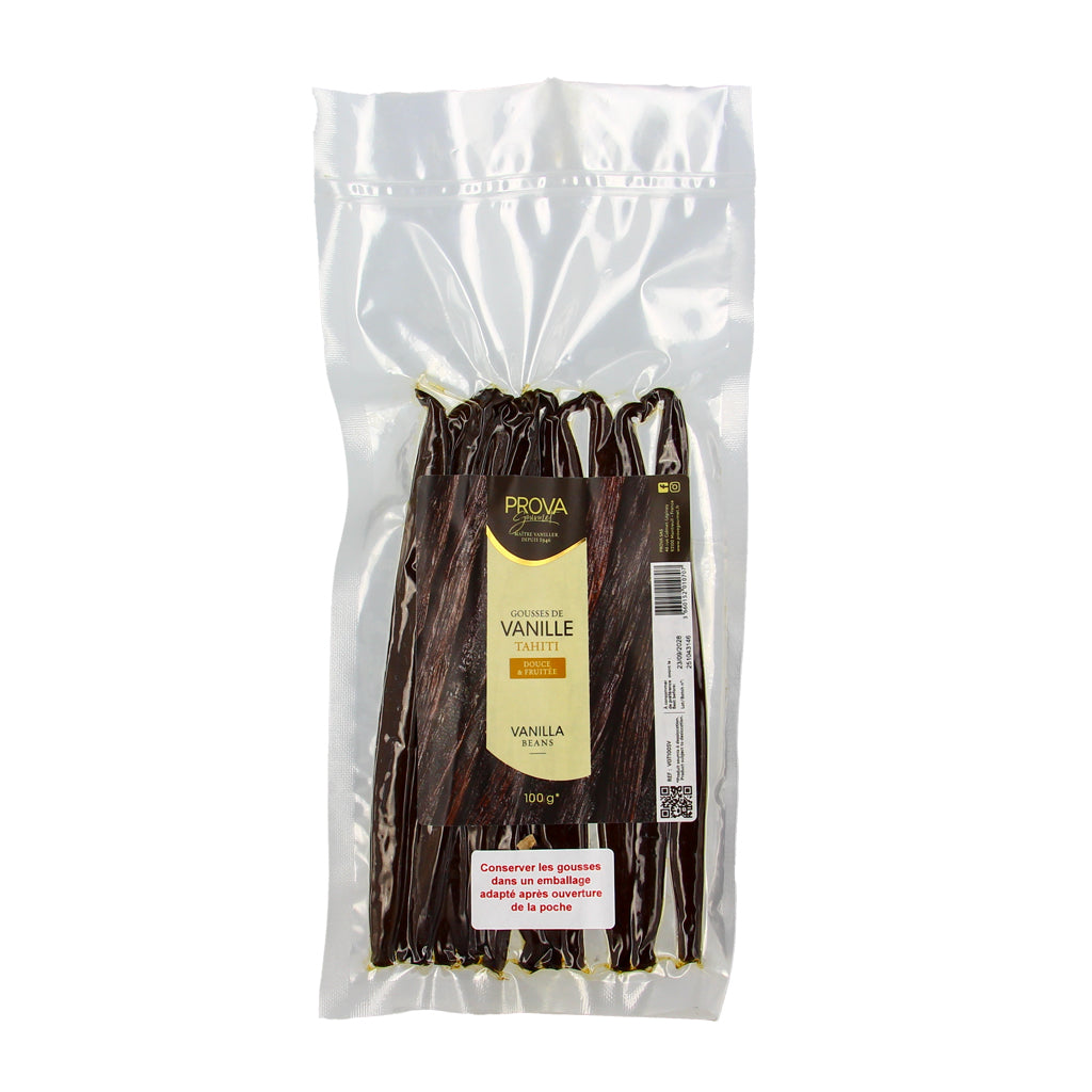 Gousses de vanille de Tahiti PROVA Gourmet - 100g