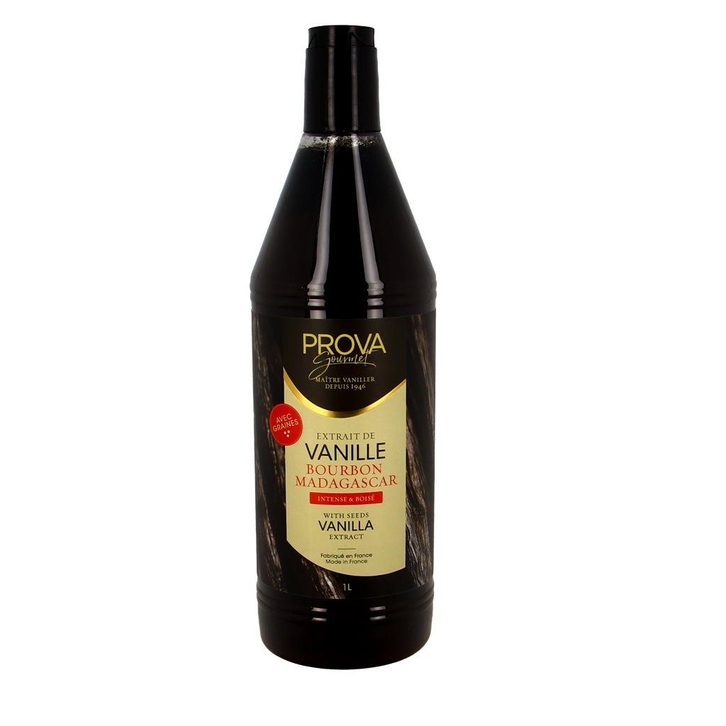 Extrait de vanille Bourbon de Madagascar avec graines PROVA Gourmet - 1l