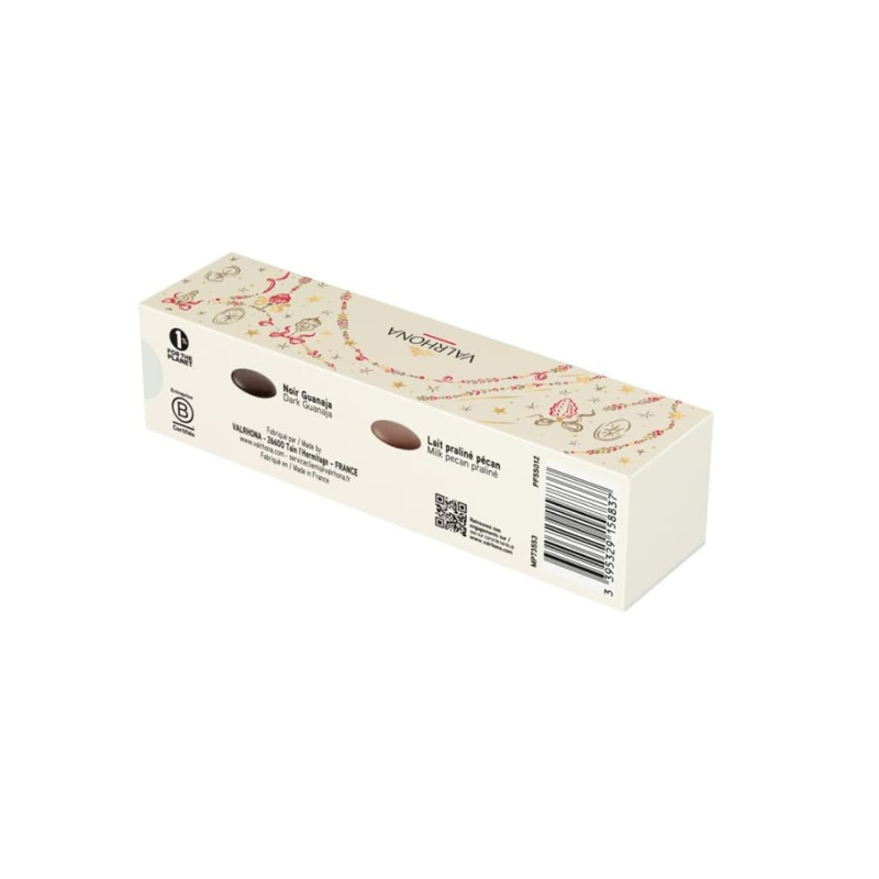 Coffret Etui de 28 Palets Fins Valrhona - 80g
