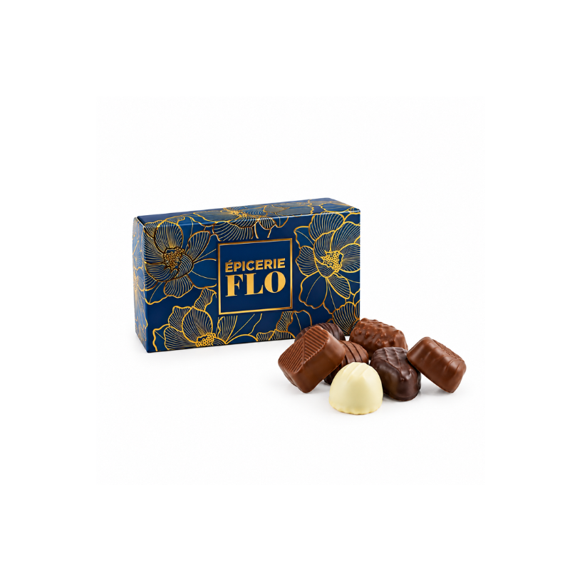 BLUE AND GOLD BOX OF FINE CHOCOLATES 150G