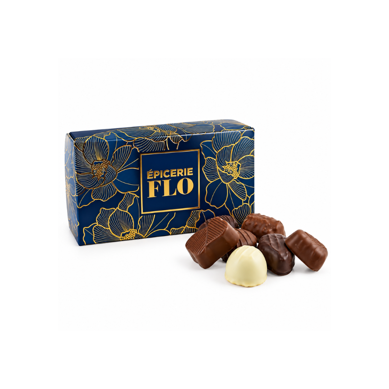 BLUE AND GOLD BOX OF FINE CHOCOLATES 280G