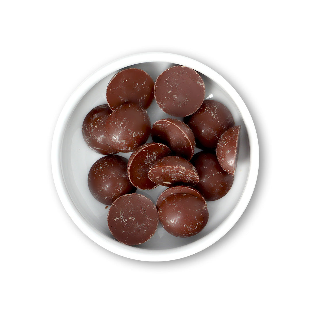 Chocolat de couverture au lait 36% Equateur en 1/2 boules de 3.5g - 5kg