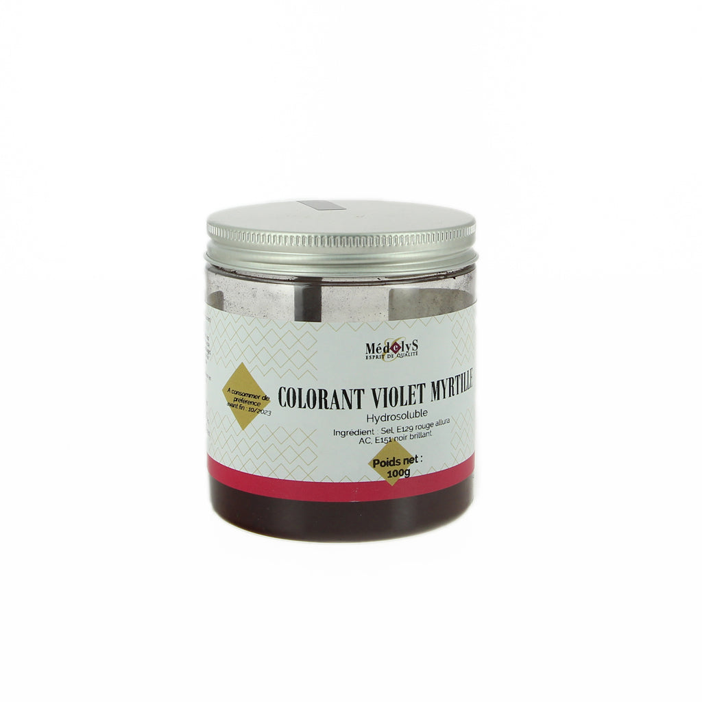Colorant violet myrtille hydrosoluble - 100g
