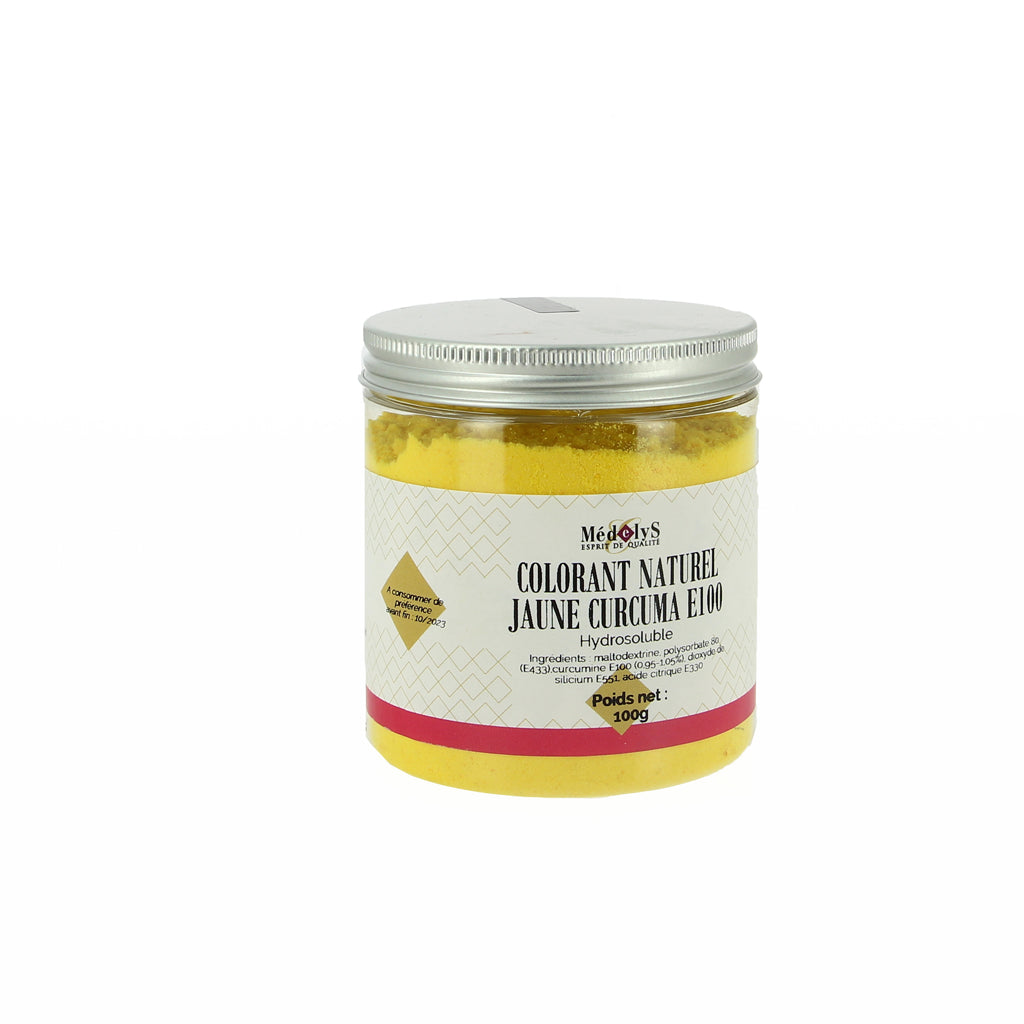 Colorant jaune curcuma - 100G