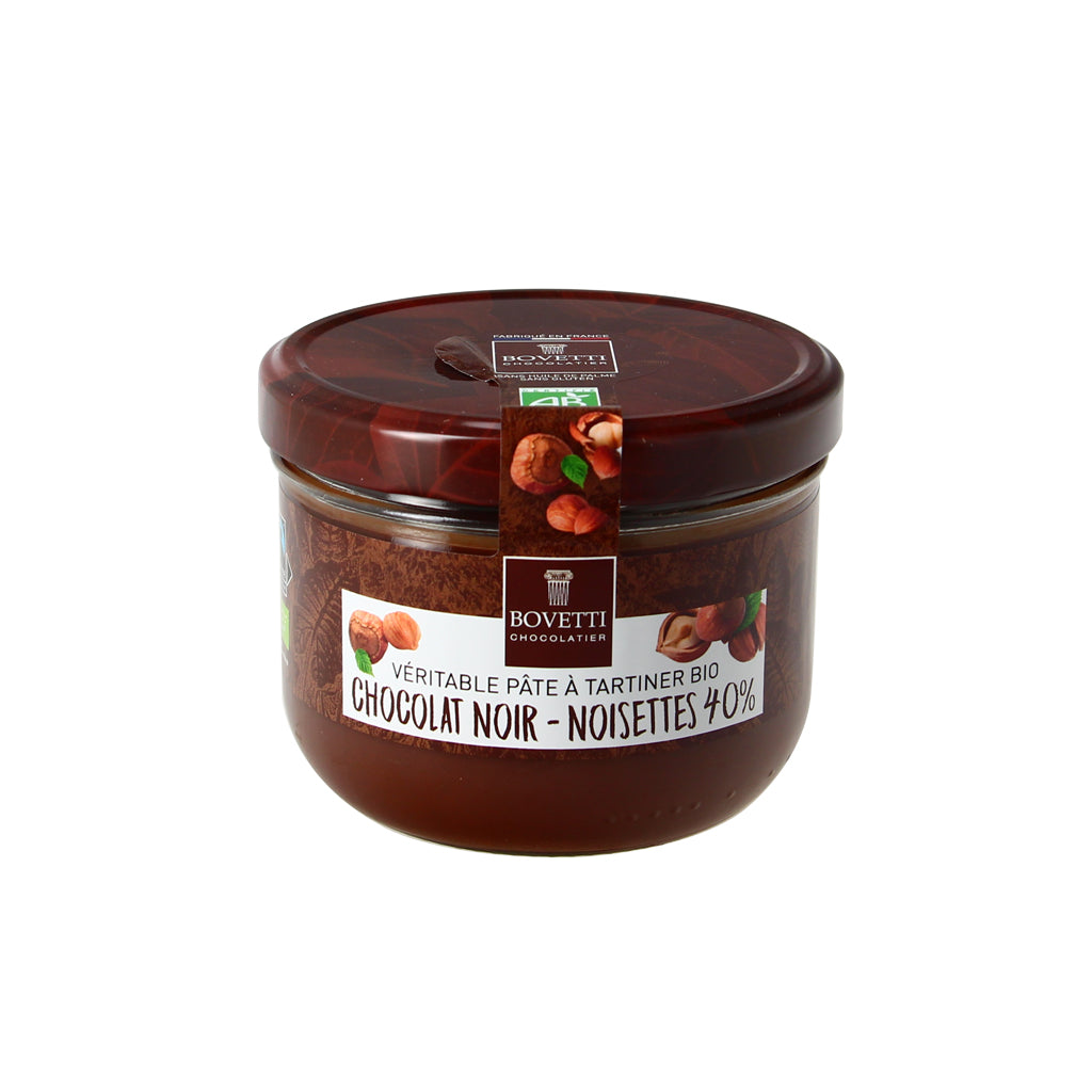 Pâte à tartiner aux noisettes et chocolat noir - 350g