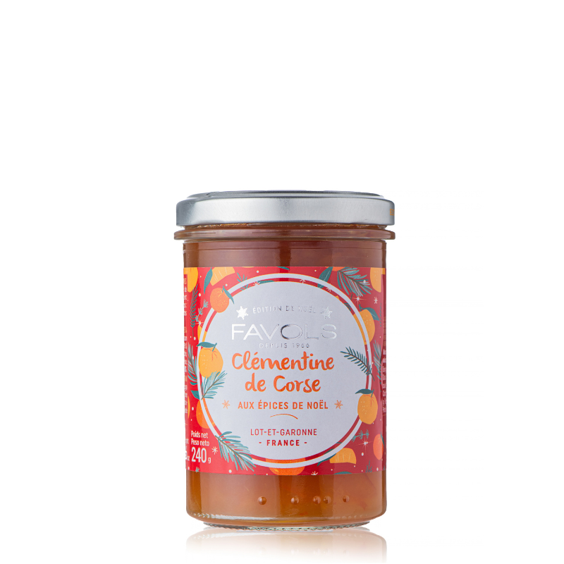 Corsican Clementine Jam with Christmas Spices - 240g