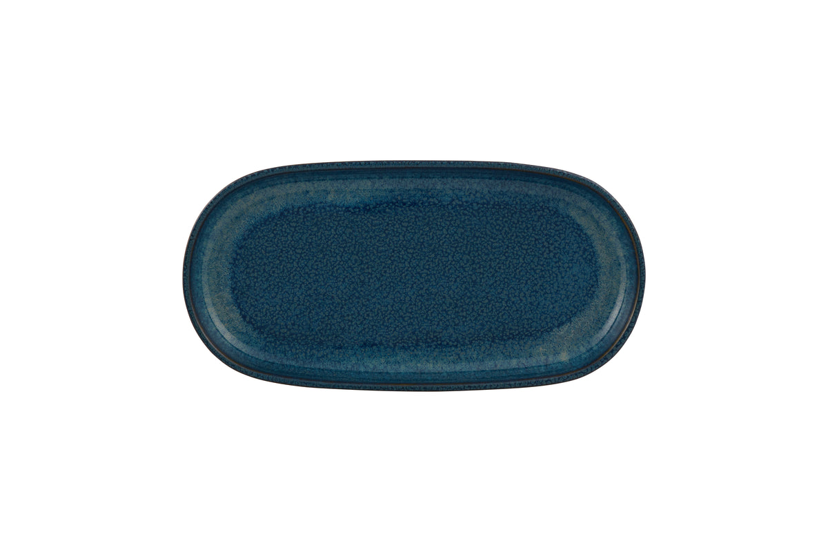 Oval dish - Stoneware Ø 30x15x3 cm - Gemstone ( E02983 ) (12 X 1 unit )