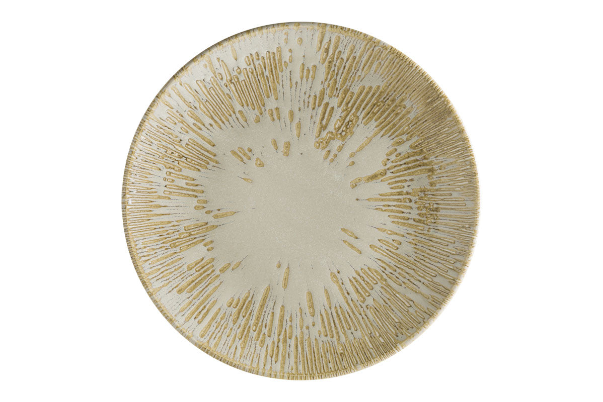 Assiette plate - Porcelaine  Ø 21 cm - Sand - Snell ( 988562 ) (12 X 1 unité )