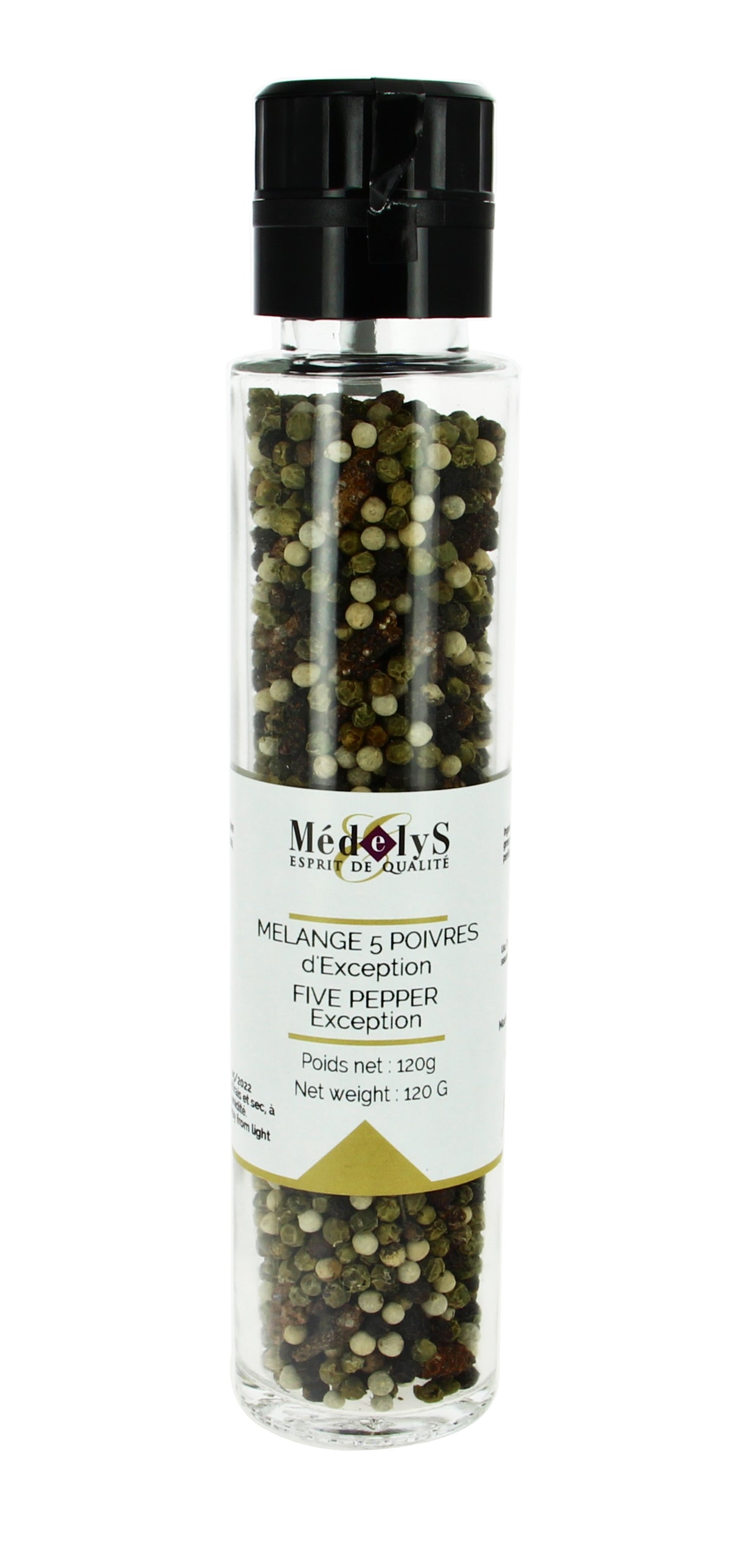Moulin aux poivres d’exception - 120g
