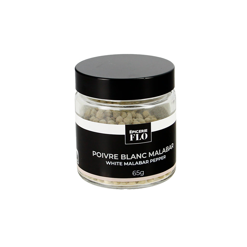 Poivre blanc de Malabar en grain - 65g