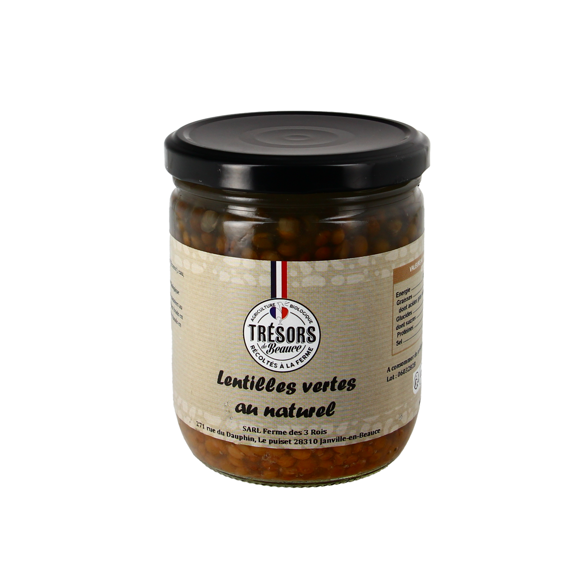 Lentilles vertes au naturel - 430g