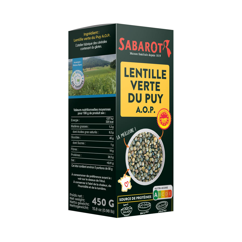 Lentilles vertes du Puy - 450g