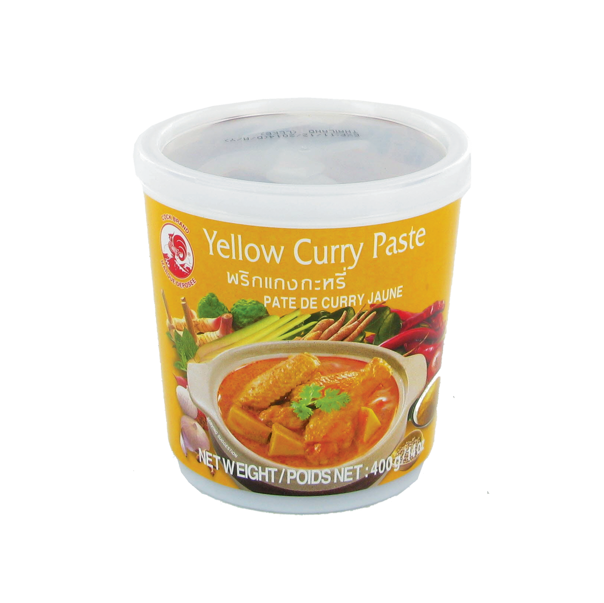 Pâte de curry jaune - 400g
