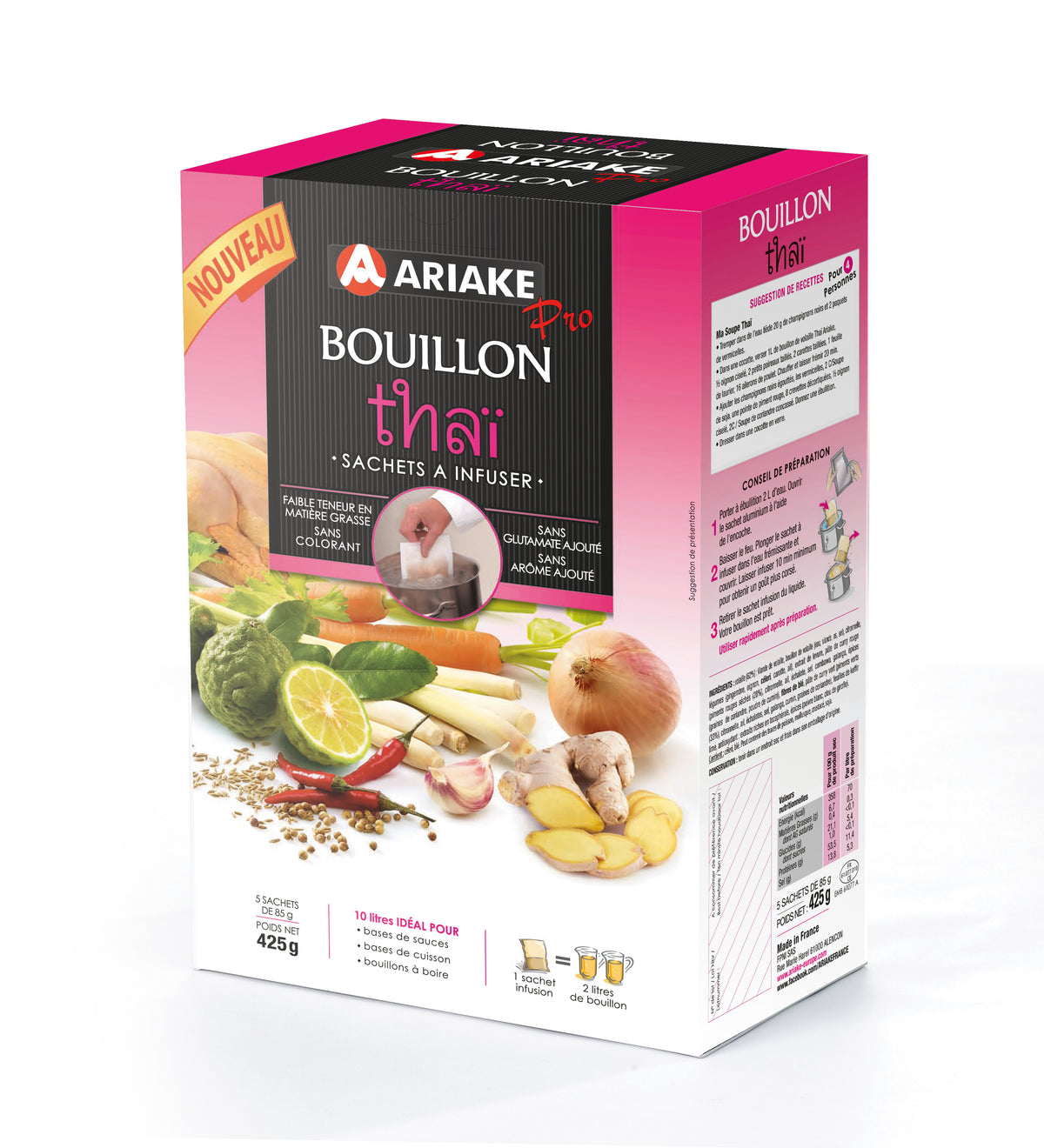 Bouillon thaï - 5X85g