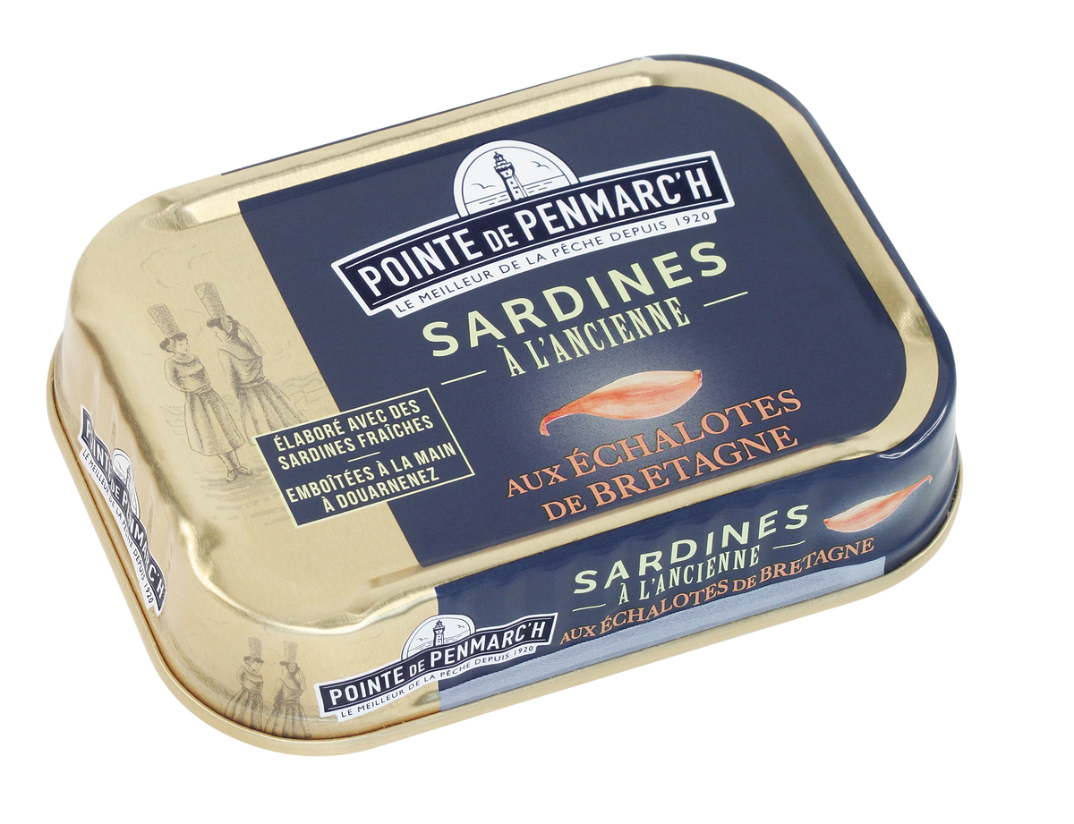 Sardines à l'ancienne et aux échalotes de Bretagne - 115g