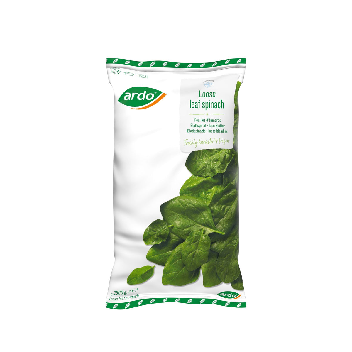 Epinards en branche IQF - 2.5kg
