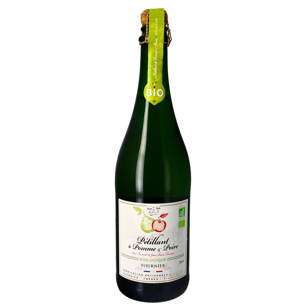 Jus pétillant de pomme et de poire bio - 75cl