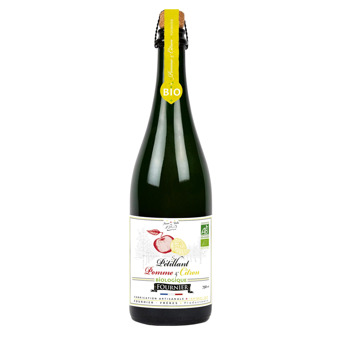 Jus pétillant pomme et citron - 75cl